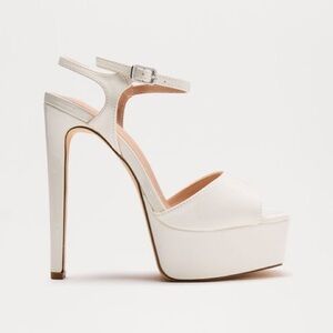 Platform Stiletto High Heels - White